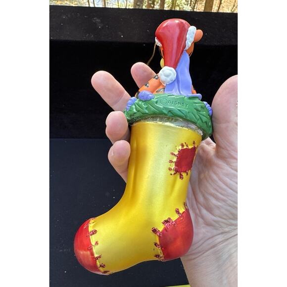 Disney's Tigger Large Christmas Ornament Tigger Coming Out Of Stocking Pooh -LO2 - Picture 5 of 9